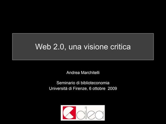 Web 2.0, una lettura critica