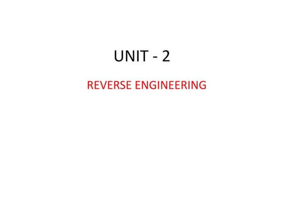 3D PRINTING - REVERSE ENGINEERING 
