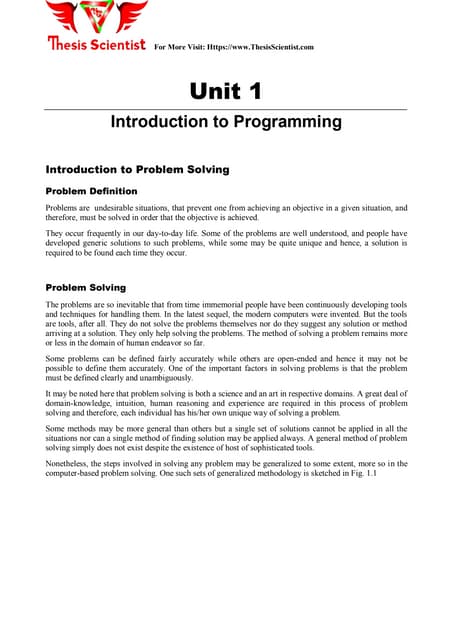 Introduction to Programming