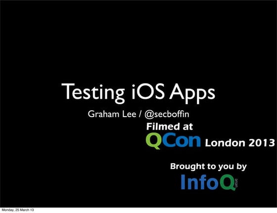 Testing iOS Apps
