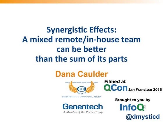 Synergistic Effects: A Mixed Remote/In-house Team Can Be Better than the Sum ...