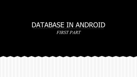Database in Android