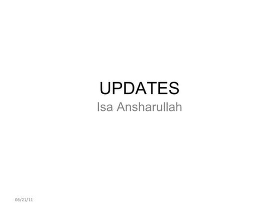 Updates