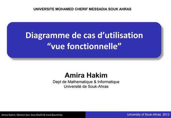 Diagramme de cas d'utilisation