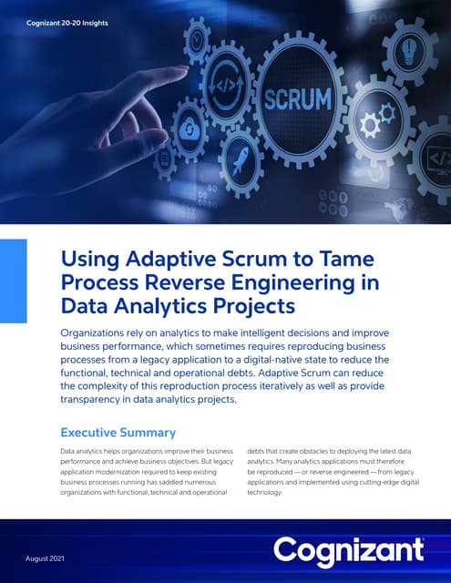 Using Adaptive Scrum to Tame Process Reverse Engineering in Data Analytics Projects