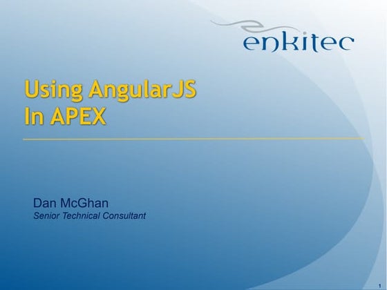 Using Angular JS in APEX