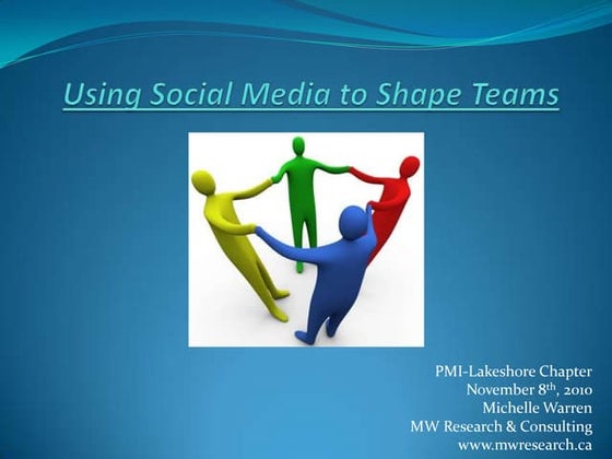 Using social media to shape teams m warren march 2011