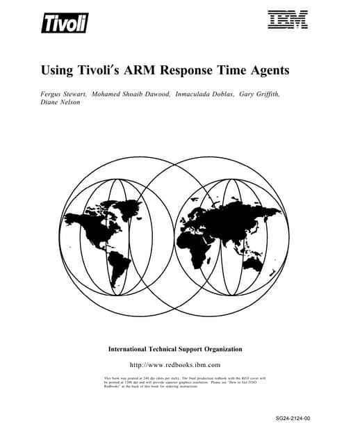 Using tivoli's arm response time agents sg242124