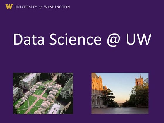 Data Science and Urban Science @ UW