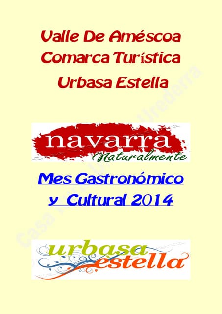 99  Mes Gastronómico  Valle Améscoa , Nacedero  Río Urederra Comarca Urbasa e...