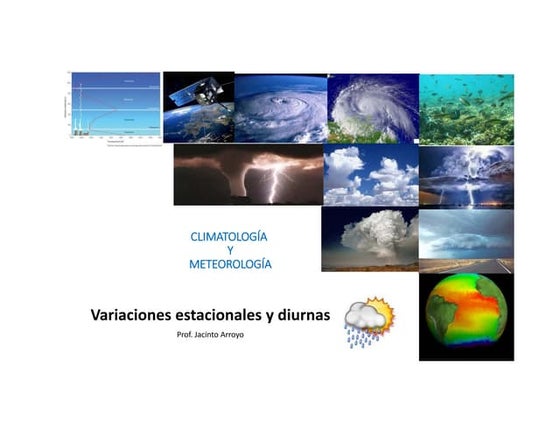Variaciones estacionales y diurnas