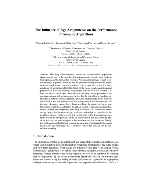 The Influence of Age Assignments on the Performance of Immune Algorithms
