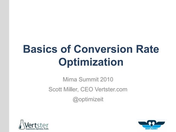 Mima Summit 2010 Presentation:
