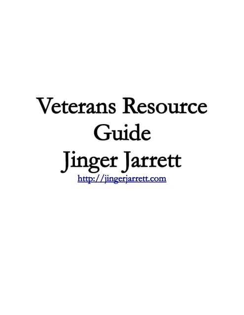 Veterans' Resource Guide
