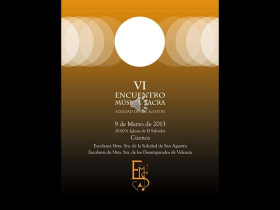 VI Encuentro de Música Sacra "Soledad de San Agustín" 