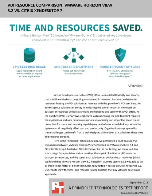 Multi-feature VDI comparison: VMware Horizon View 5.2 vs. Citrix XenDesktop 7
