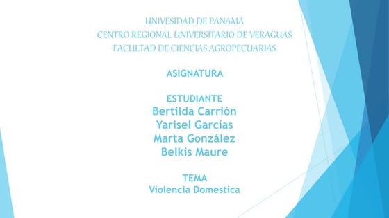 consecuencias de la VIOLENCIAs DOMESTICA