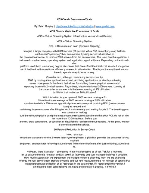 GuideIT - Virtual Economies of Scale 
