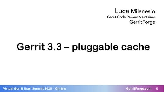 ChronicleMap non-blocking cache for Gerrit v3.3