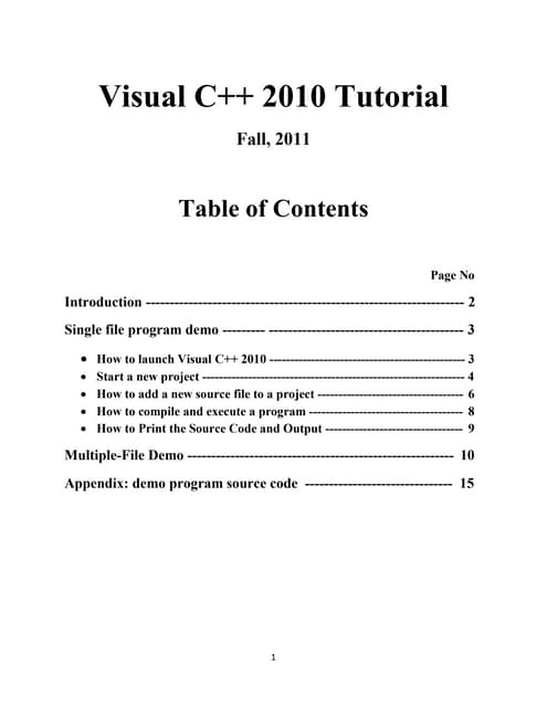 Visual c++ 2010_tutorial