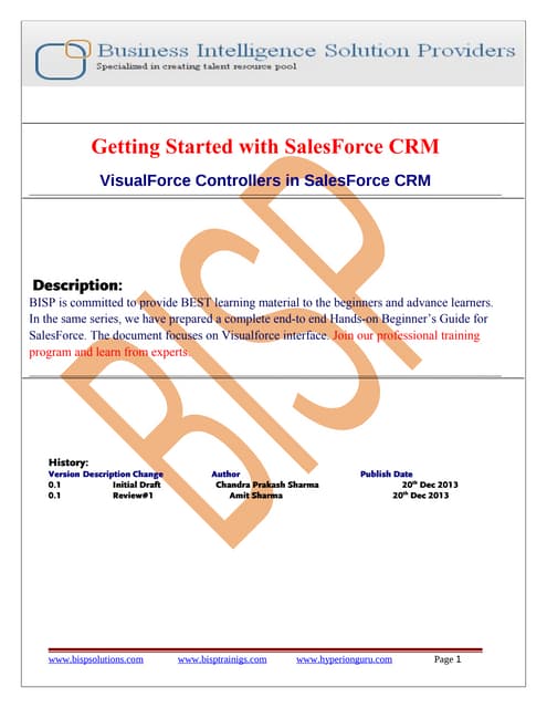 Visualforce controllers