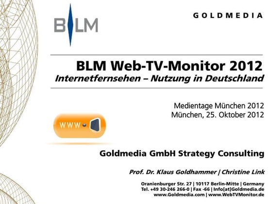 Web-TV-Monitor 2012