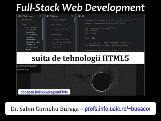 STAW 08/12: Programare Web. Suita de tehnologii HTML5