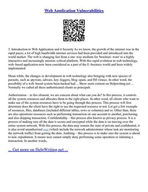 Web Application Vulnerabilities