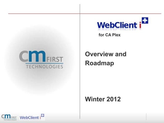 WebClient Overview and 1.8 Roadmap