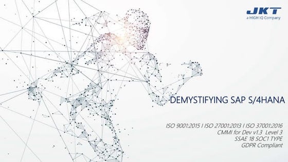 Webinar (UK/Europe) - Demystifying SAP S/4HANA