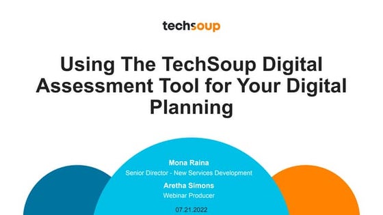 Using the TechSoup Digital Assessment Tool for Your Digital Planning 