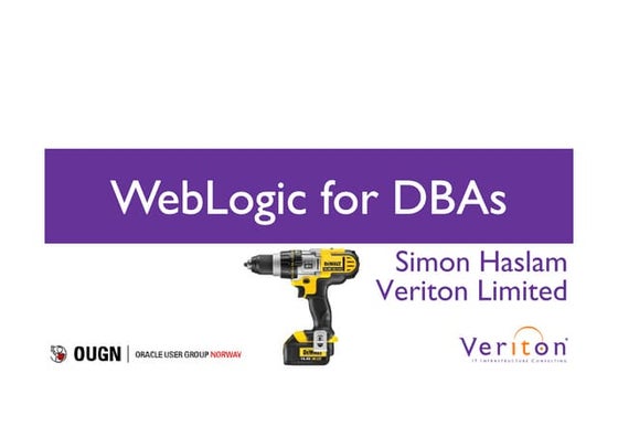 WebLogic for DBAs