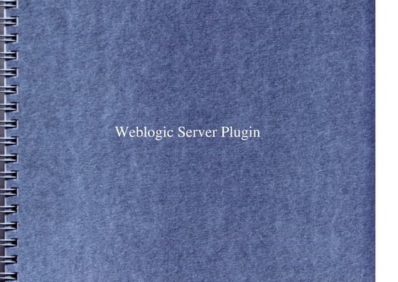 Weblogic Plugin