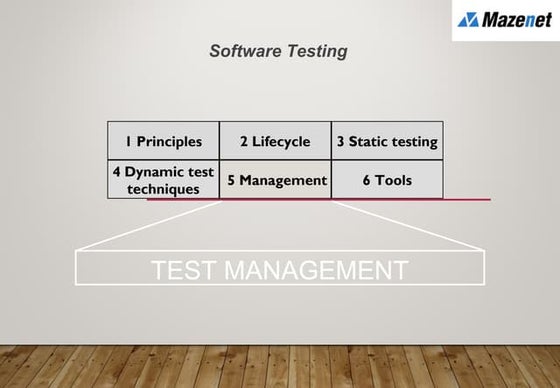 Software Testing - Test management - Mazenet Solution