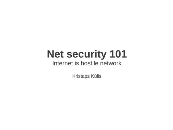 Web security 101
