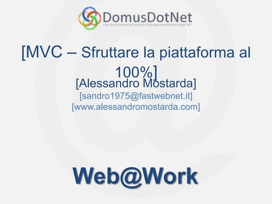 ASP.NET MVC: sfruttare la piattaforma al 100%