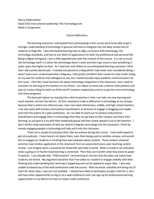 Week 5 Assignment Edld 5352