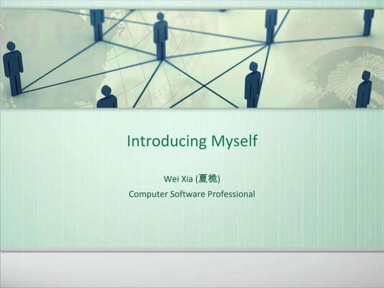 Wei's Self Intro