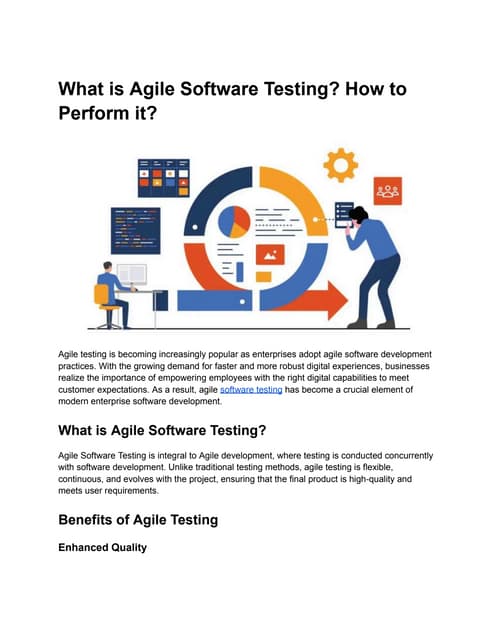 What is Agile Software Testing.? Benefits of Agile Testing?