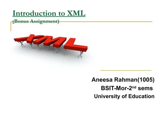 What is xml