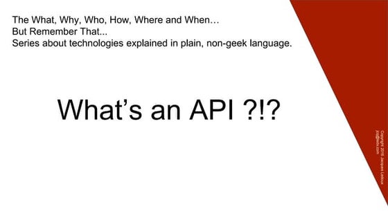 What's an api
