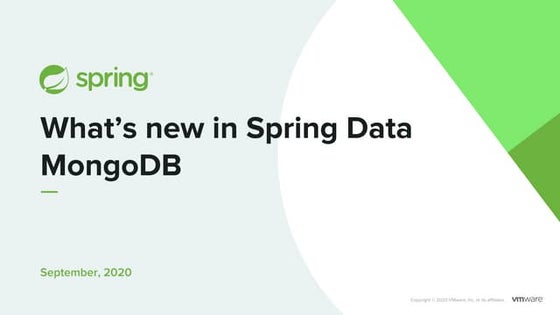 What’s New in Spring Data MongoDB