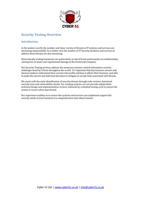 Why Penetration Testing Services Cyber51