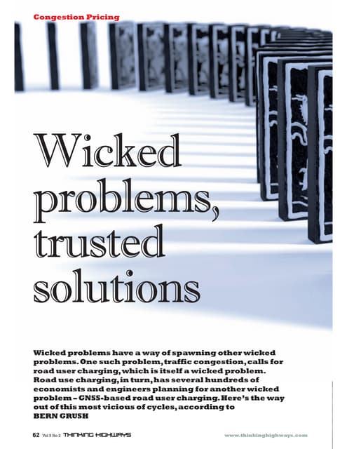 Wicked problems trusted solutions