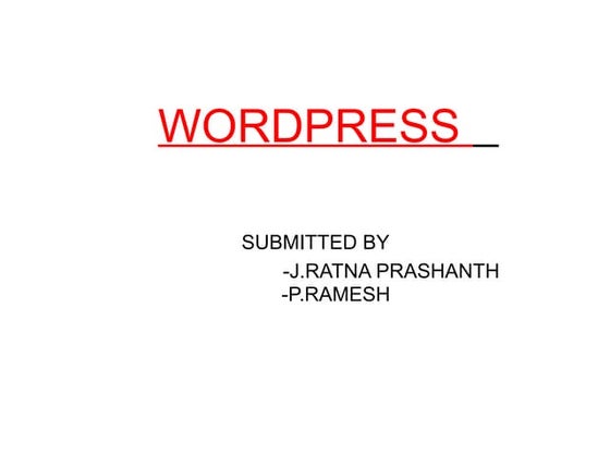 Word Press