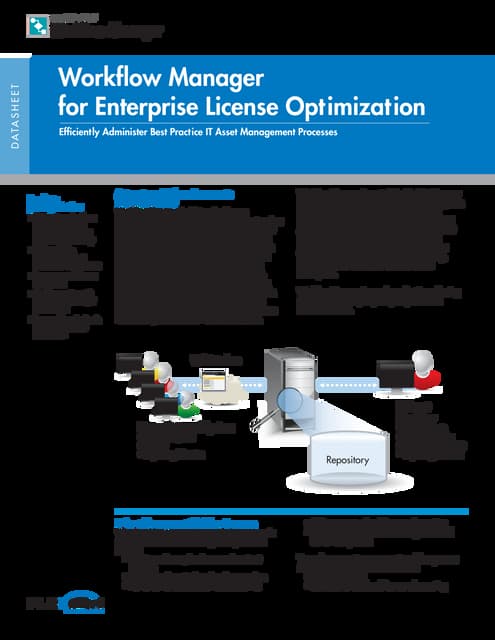 Workflow Manager for Software License Optimization
