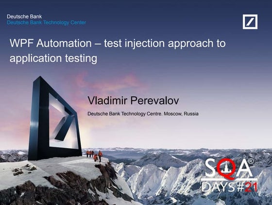WPF Automation – test injection approach to application testing