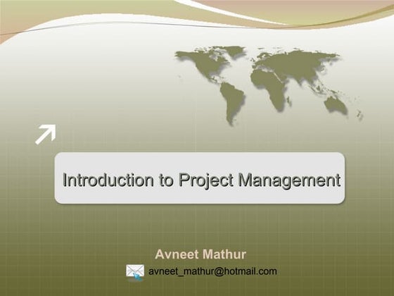 Introduction-to-project-management