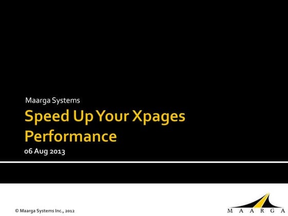 Speed up your XPages Application performance