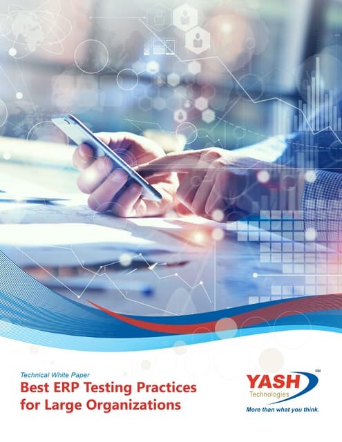 Best ERP Testing Practices for Large Organizations